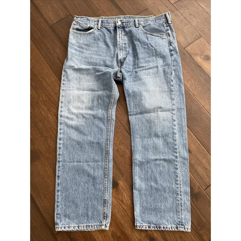 LEVI'S MEN'S‎ 505 Denim Blue Jeans 42X30 Medium Wash